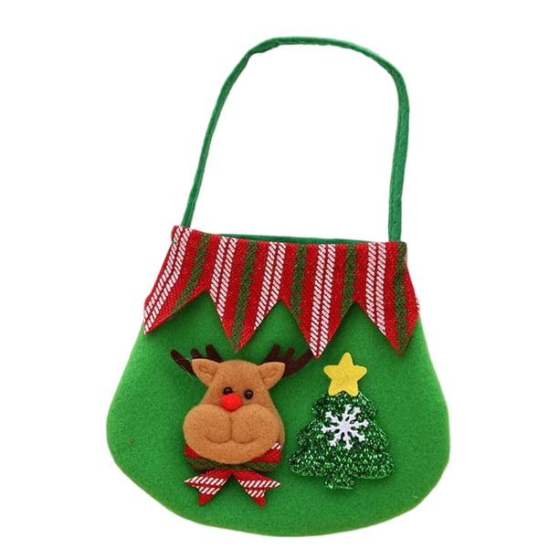 Advancent Bolso encantador regalo titulares ligero elástico caramelo bolsa cordón paquete bolsillo adornos navideños para niños Kits de decoración para fiestas Alce Advancent HA069620-03
