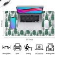 thumbnail image 5 of Long Mouse Pads for Desk,Green Christmas Tree Pattern Desk Mats on Top Of Desks, Desk Mouse Pad Extra Large with 3mm Non-Slip Base and Stitched Edge for Gaming,Office,Work,Home 31.5x15.7in, 5 of 5