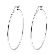 Shop LC 925 Sterling Silver Hoop Earrings for Women  Unique Stylish Fashion Jewelry Gifts 4.4 g