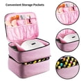 thumbnail image 4 of Vogacara Bolsa de almacenamiento para pulidor de uñas con asa, herramientas de manicura de doble capa, soporte de transporte para viajes al aire libre, Juegos de manicura Vogacara  CE013822-00B, 4 of 6