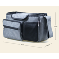 thumbnail image 5 of Bolso para cochecito de bebé (negro), suministros para bebés de gran capacidad, con 2 portavasos para bebés, se usa para pañuelos húmedos, pañales, teléfonos móviles, juguetes y como bolso portátil, 5 of 5
