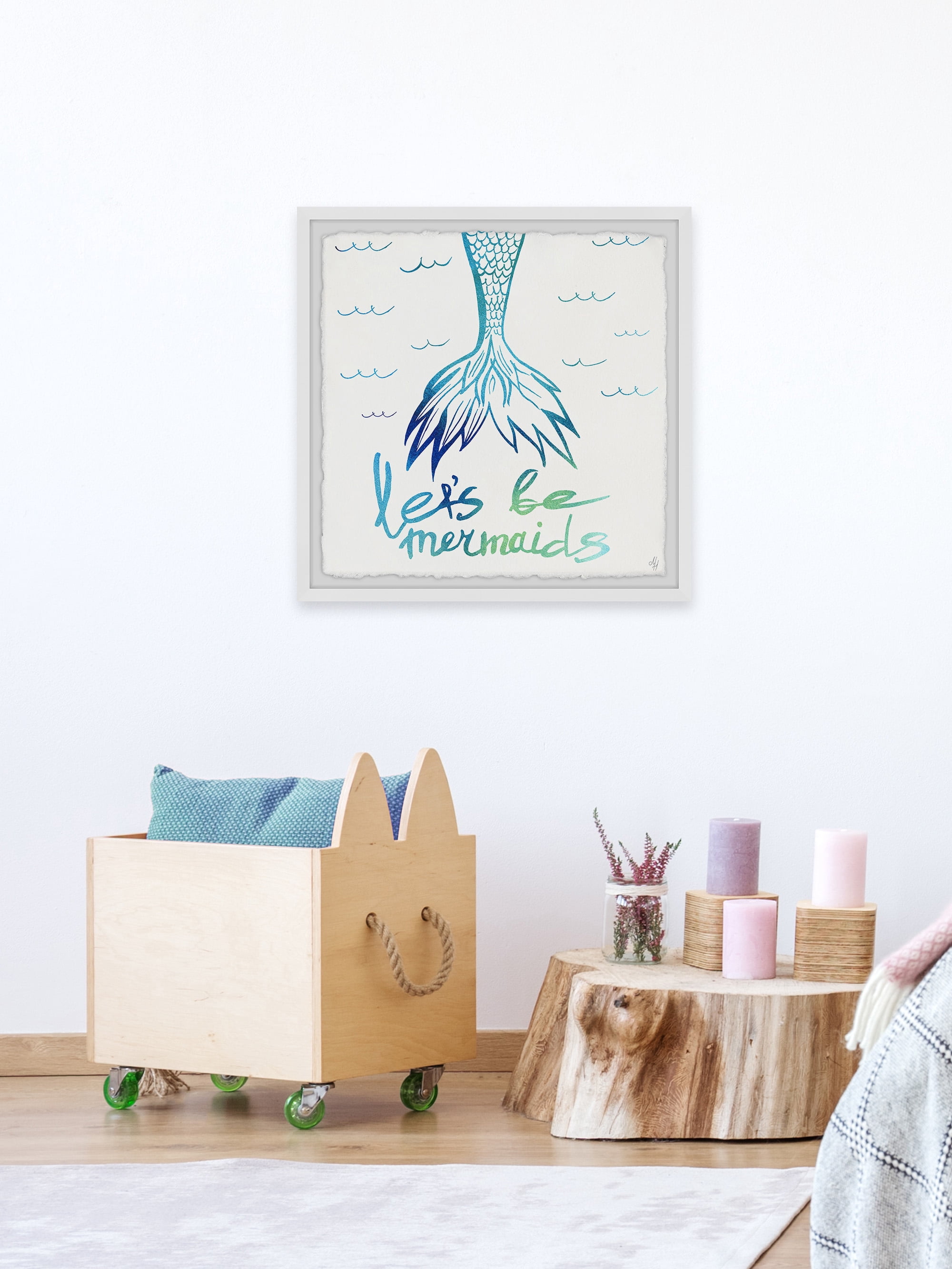 Marmont Hill Let's Be Mermaid Framed Wall Art
