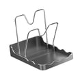 thumbnail image 2 of Soporte para tapas de ollas para encimera de cocina, portátil, fácil de limpiar, organizador de tapas de ollas, decoración de cocina, organizador de Sostenga 2 tapas de olla, 2 of 8