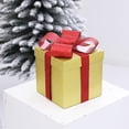 thumbnail image 1 of Clearance！ Christmas Gift Box，Medium Glitter Birthday Gift Box With Lids Ribbon And Tissue Paper Gift Box 1 Pcs 7.8X7.8X7.8 Inches，, 1 of 6