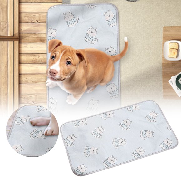 TIELUTT Tapis pour Animaux pour Chats et Chiens en Soie Glacée avec Motifs Mignons, Dos en Maille Respirante, Utilisation Intérieure par Temps Chaud, Chenil pour Chien, Ventilateur Chauffant pour Chat, Tapis pour Chat Activé par Pression, Somoya pour Chat Extérieur Frais