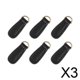 thumbnail image 1 of Tirador De Cremallera Macarena Fijador De Cuero DIY Para Bolsa De Bota Mochila Negro, 1 of 8