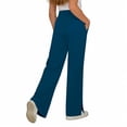 thumbnail image 5 of Girl's Flare Leggings with Split Hem High Waist Yoga Bootcut Athletic Kid Bell Bottom Pants with Pockets, 5 of 8