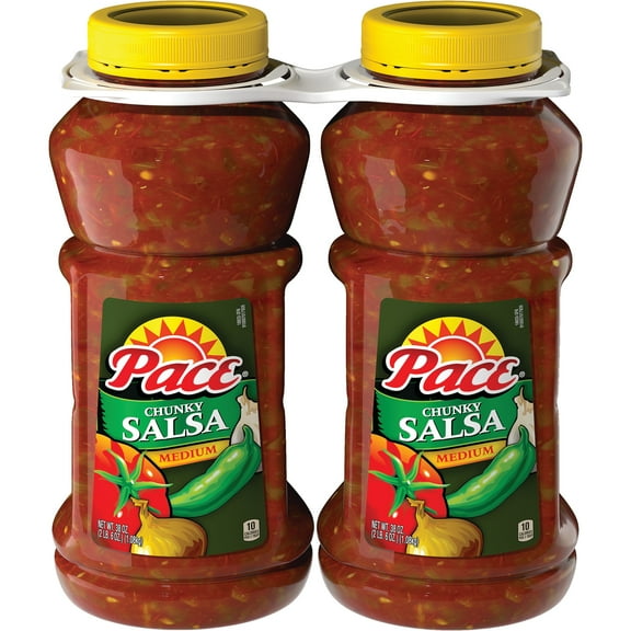 Pace Chunky Salsa, Medium, 38 oz Bottle (Pack of 2)