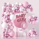 thumbnail image 1 of Kit de arco de globo rosa, globos de oro rosa blanco rosa, globos de oro rosa 4D, arco de globo rojo plateado metálico para baby shower, boda, decoraciones de cumpleaños XianweiShao  9024719146164, 1 of 4