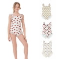 thumbnail image 5 of AJZIOJIRO Kids Girls Summer One Piece Swimsuit UPF 50+ Sun Protection Swimwear Toddler Floral Bathing Suits 8-12T, 5 of 9