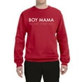 thumbnail image 2 of Boy Mama All Day Everyday Mom Son Gift | Mens Mother's Day Crewneck Graphic Sweatshirt, Red, Medium, 2 of 4