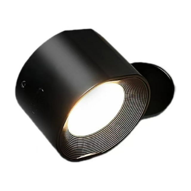 Aplique de pared interior negro, 1 pieza, 3 niveles de brillo, aplique de pared LED sensible al tacto con 3 temperaturas de color, aplique de pared giratorio 360°, aplique de pared para cabecera, apli