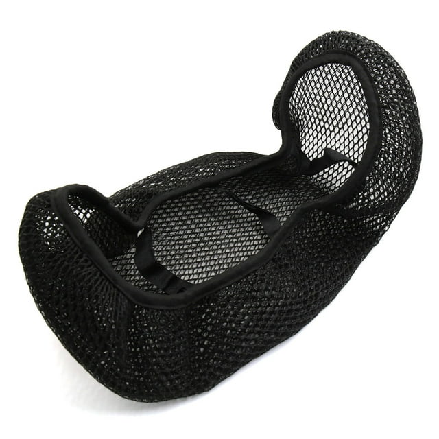 Unique Bargains Housse de Protection en Maille Extensible Antidérapante pour Selle de Moto Noire