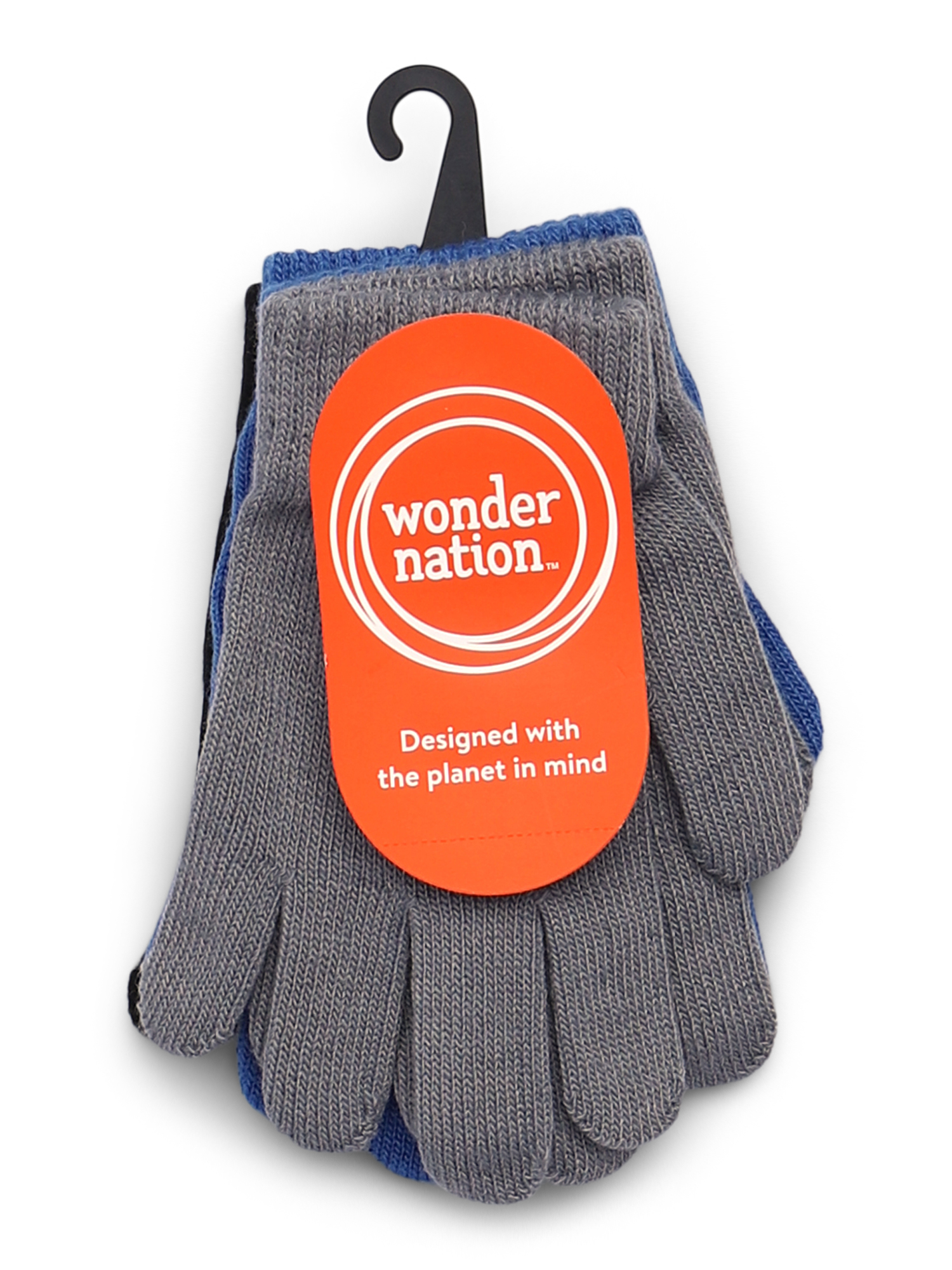 Wonder Nation Boys Ribbed Gloves, 3-Pack, Sizes 4-16 Years