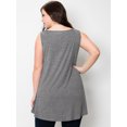 thumbnail image 5 of Made by Johnny Women's Solid Sleeveless Tunic for Leggings Swing Flare Tank Tops S-5XL Plus Size L HDG, 5 of 6