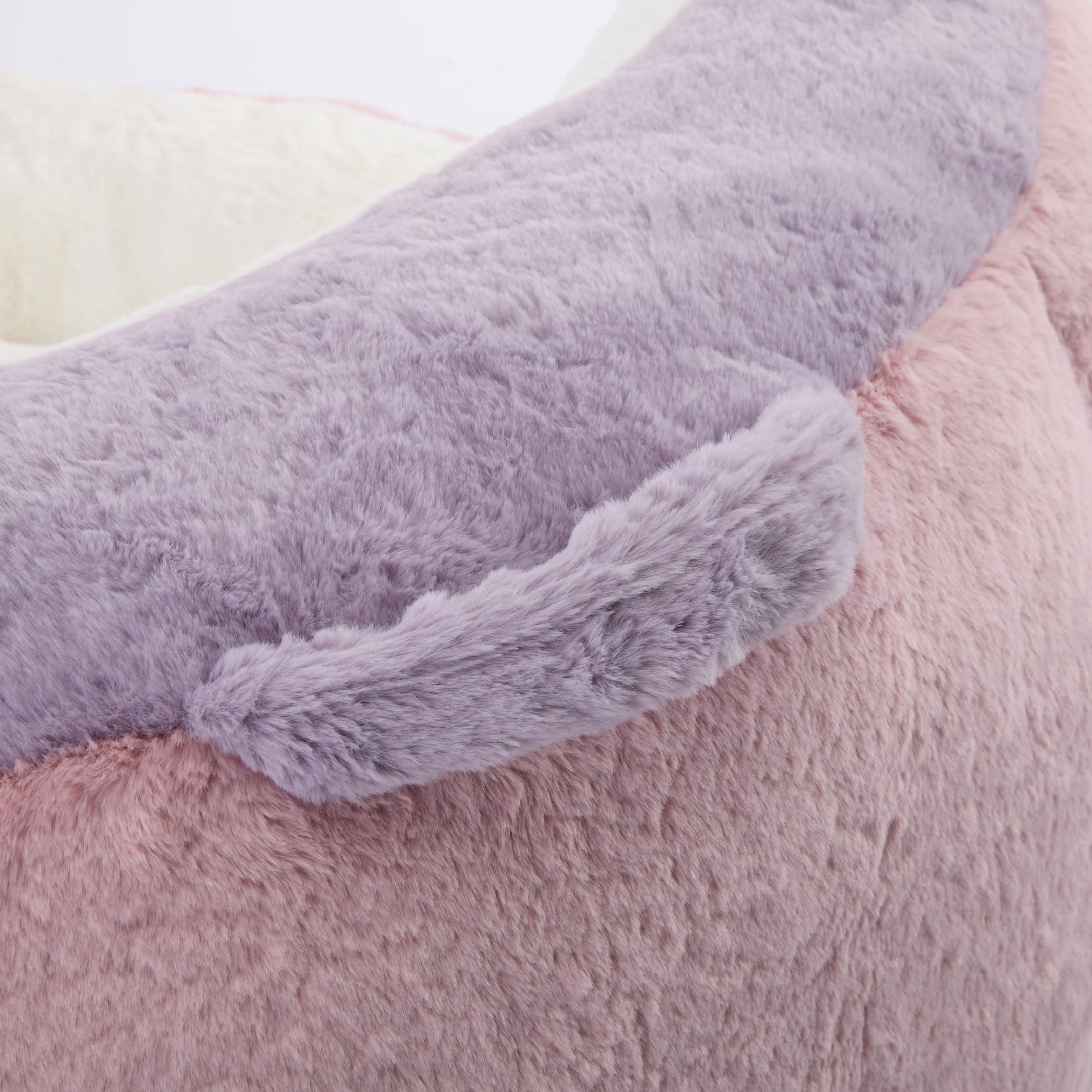 MAYEERTY Oversized Bean Bag Chair, Faux Rabbit Fur Lounge Sofa for Living Room Bedroom Dorm, No Assembly Required