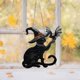 thumbnail image 1 of Fiudx Artículos en oferta con ofertas flash Colgante de carillón de viento de bruja para decoración de Halloween, decoración para el hogar y exteriores, para colgar en la ventana de fiesta, 1 of 5