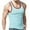 Light Blue, variant on Sakmal Gray Mens Big and Tall Tank Tops Gray Crew Neck Camisole Breathable Workout Muscle Solid Mens Sleeveless Shirts