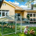thumbnail image 7 of Metal Outdoor Walk-in Chicken Run Coop Cage Animal Poultry House Hutch 20x13ft, 7 of 7