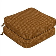 Pebble Texture Chair Pad 2-Pack, Brown
