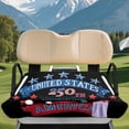 thumbnail image 3 of Yuyamidu 250th Anniversary American Flag Golf Cart Seat Covers for 2 Passenger Golf Cart Rear Seat Cover with Front Pockets Patriotic Golf Cart Seat Blanket, 3 of 7