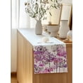 thumbnail image 5 of Table Runner 90 Inches Long for Kitchen Dining, Spring Floral Dresser Scarf Farmhouse, Dining Table Decorations for Wedding/Parties, Pink Onion Dandelion Flowers Botanical 13 x 90 In, 5 of 8