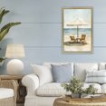 thumbnail image 3 of Stupell Industries Coastal Watercolor Paradise Seaside Retreat Gold Floating Frame Canvas Art, 21 x 31, by Petals Prints Design, 3 of 8