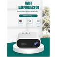 thumbnail image 4 of WiFi Mini Projector Projector Portable Home Theater Sync Screen Supported 1080P Black EU Plug, 4 of 5