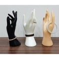thumbnail image 4 of serony 2Pcs Jewelries Hands Model Multifunctional Mannequin Hand Simulation Rings Display Base Showing Jewelry Store Household White, 4 of 6