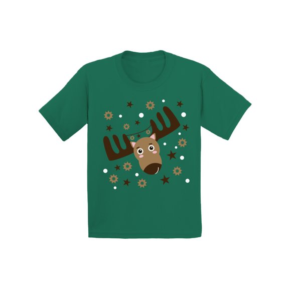 Awkward Styles Ugly Xmas T-Shirt for Baby Girls Boys Brown Christmas Deer Baby Shirt