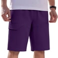 thumbnail image 5 of KIHOUT Men's Quick Dry Hiking Cargo Shorts Elastic Waist Drawstring Multi Pocket Lightweight Pre-Shrunk Summer Outdoor Workout Shorts, 5 of 7