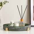 thumbnail image 6 of ABPETE Makeup Perfume Organizer, 360° Rotating Skincare Organizer, Vanity Tray, Spinning Cosmetics Organizer for Dresser, Vanity, Bathroom Countertop, Dark Green, 6 of 16
