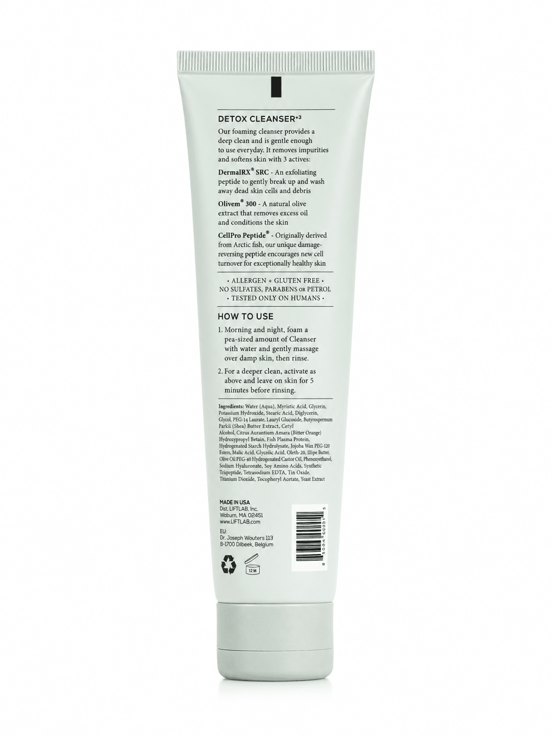 Lift Lab Purify + Clarify, Daily Cleanser, Detox Mask & Gentle Exfoliant 4.4 oz