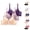 Purple, variant on 3 Pack Underwire Bras for Women Cute Lace Bow Design Adjustable Straps Racerback Push Up Bralettes Everyday Bra
