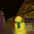 thumbnail image 4 of Bufanda, Luces Decorativas, Pollito Amarillo, Escultura Plana De Jardín, Adornos De Pollito Para Patio De Césped, Decoraciones Navideñas Navideñas Guardurnaity HA040338-01, 4 of 6