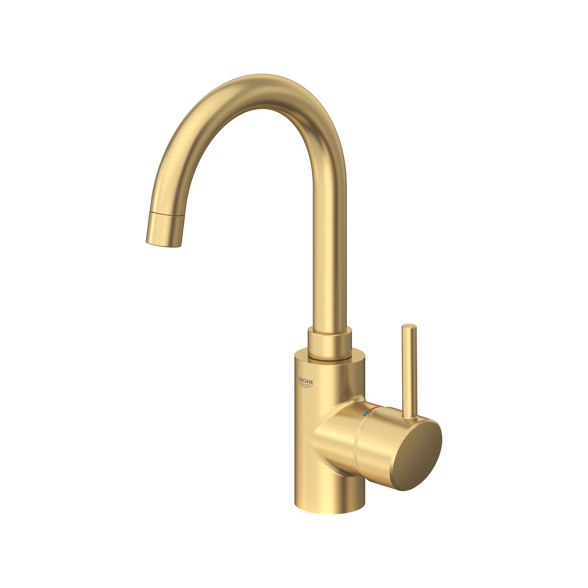 Grohe Concetto 32138GN2 Single Hole Single-Handle L-Size Bathroom Faucet 1.2 GPM in Grohe Brushed Cool Sunrise