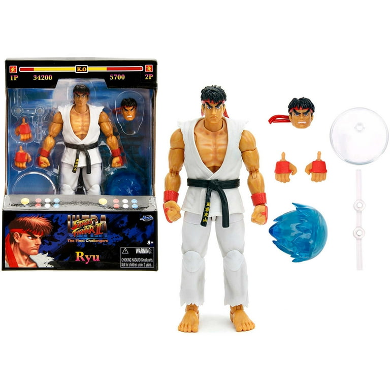 Street Fighter II 6 Ryu Action Figure, Toys for Kids and Adults 