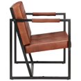thumbnail image 2 of vidaXL 2-Seater Sofa Brown Real Goat Leather, 2 of 5