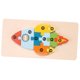 thumbnail image 5 of Rompecabezas de madera para 13 juguetes educativos Montessori de rompecabezas de vehículos y coches Cohete, 5 of 9