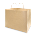 thumbnail image 1 of Bolsa de papel kraft (120 piezas) Caltom  Delivery Boutique grande con asa, 1 of 4