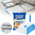 thumbnail image 1 of 14 Pack Vacuum Storage Bags Space Saver Bags (3 Jumbo/4 Large/3 Medium/4 Small) Compression for Comforters and Blankets Sealer Clothes Storage With hand pump, 1 of 6