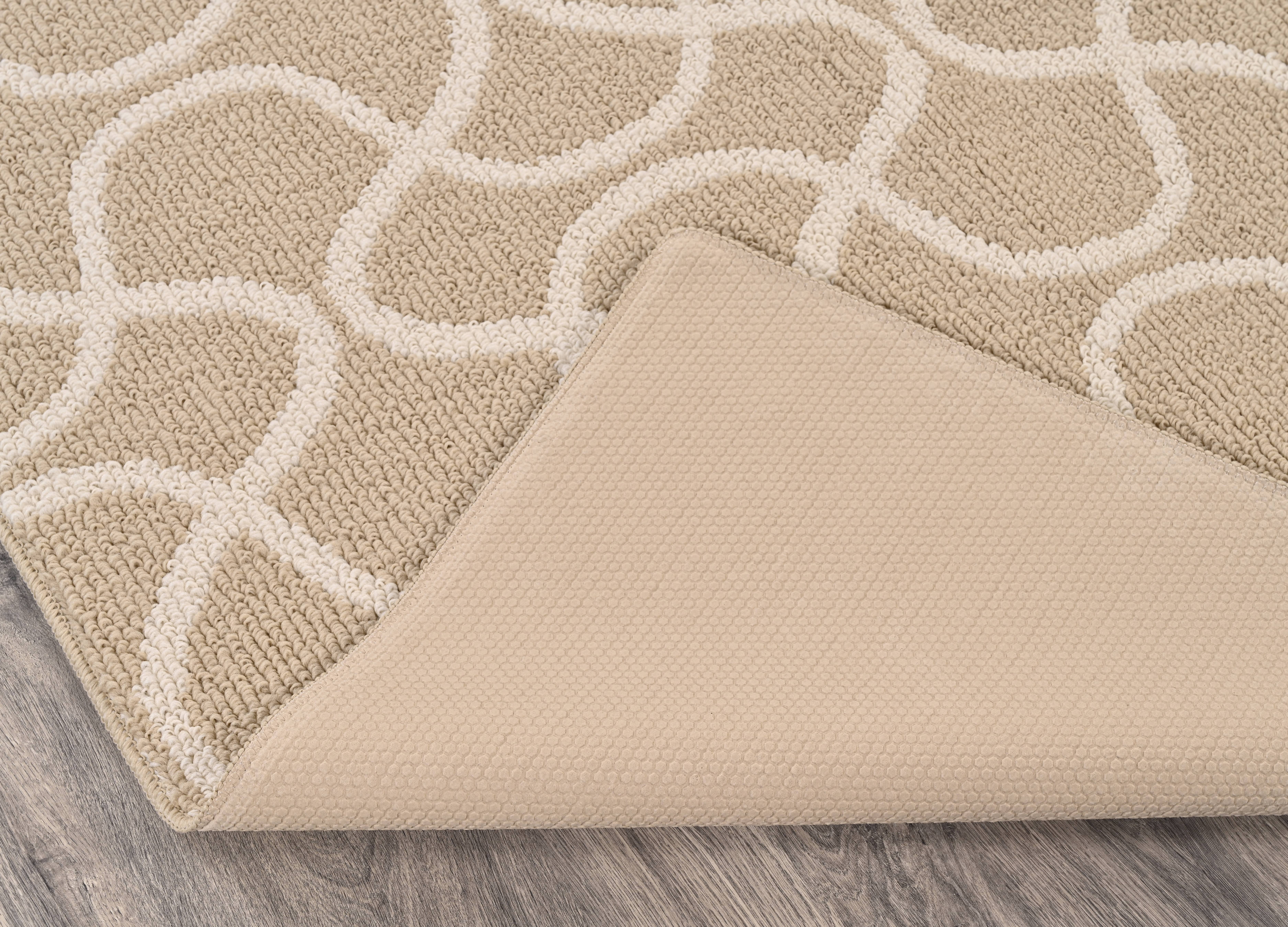Mainstays Drizzle Tan/Ivory Indoor Area Rug, 6' x 9'