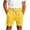 Yellow, variant on Ohufall Children's Cotton Short Pants Summer Casual Solid Color Drawstring Elastic Waist Shorts Kids Lightweight Outdoor Sport Short Pants, 3-16 Years