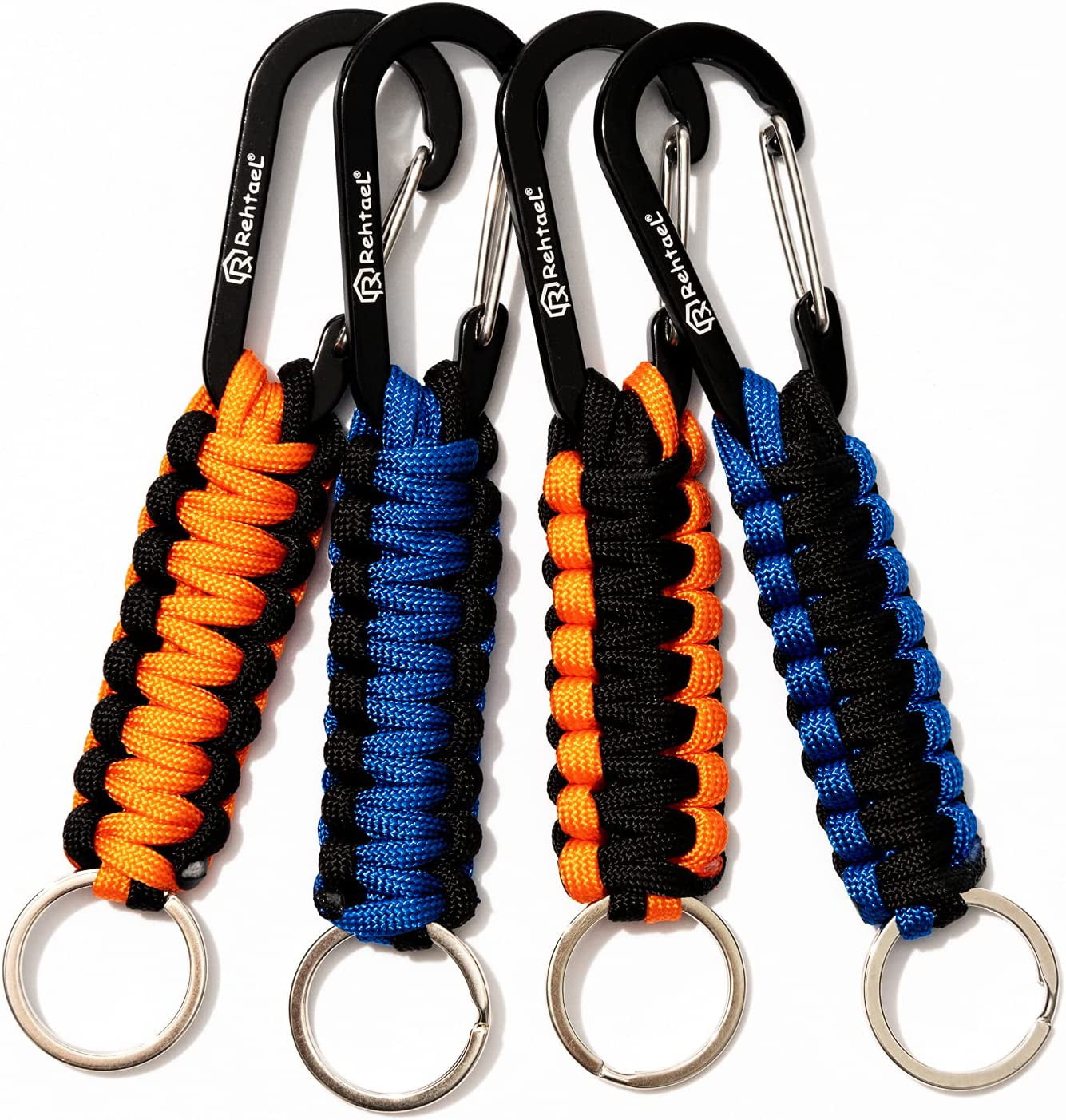 NCEDFYLER JY Small Carabiner Keychain Clips, Spring Snap Hook & Round  Carabiner Ring for Men Women Keychain Backpack Paracord Accessories (Mi