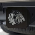 thumbnail image 2 of Chicago Blackhawks Black Hitch Cover 4 1/2"x3 3/8", 2 of 2
