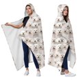 thumbnail image 2 of Wearable Blanket,Shih Tzu Dog Hooded Wearable Flannel Blanket for Adults & Teens,Winter Poncho Shawl Wrap Cape Cozy Anti-Pill,60"x80", 2 of 5
