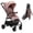 Pink, variant on Vrhot Lightweight Baby Stroller, Compact One Hand Fold Design, Toddlers and Babies 0-36 Months, 13 lbs, Unisex, Khaki