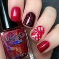 thumbnail image 5 of Whats Up Nails - Red All Over Stamping Polish (Red Holo), 5 of 10