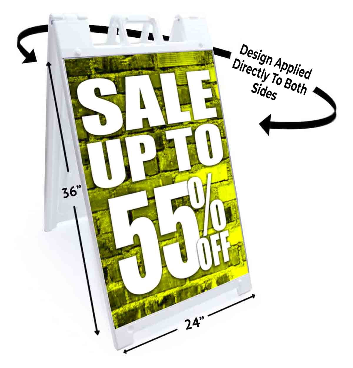 Sale Up To 55 Percent Off (24" X 36") Standard A-Frame Signicade, Includes Decal Applied To Stand
