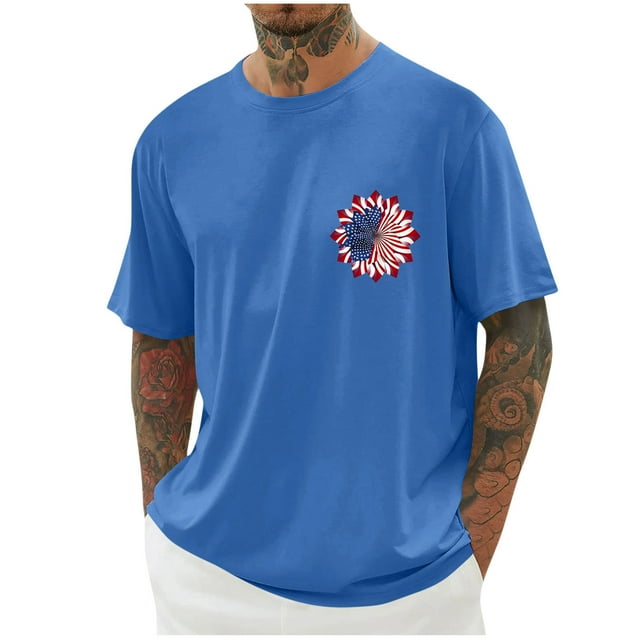 Tops para hombre, blusas y camisas de cuello redondo y manga corta para hombre, blusas casuales de cuello redondo con estampado de moda para hombre, blusas de cuello redondo y manga corta, camisas par